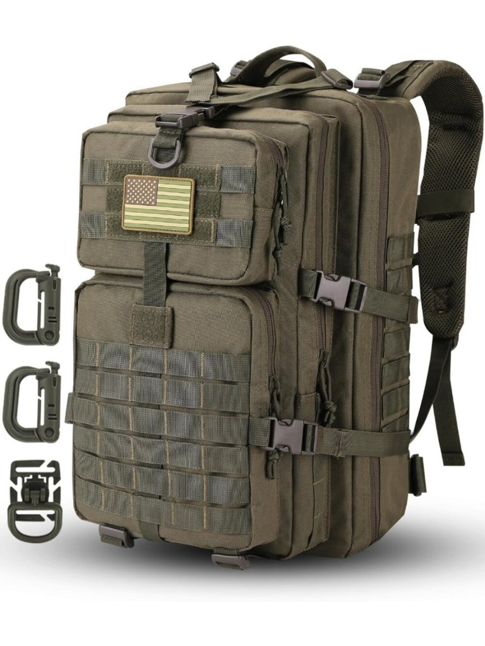 Tactical MOLLE Assault Backpack - Military Rucksack for Camping & Outdoor Gear